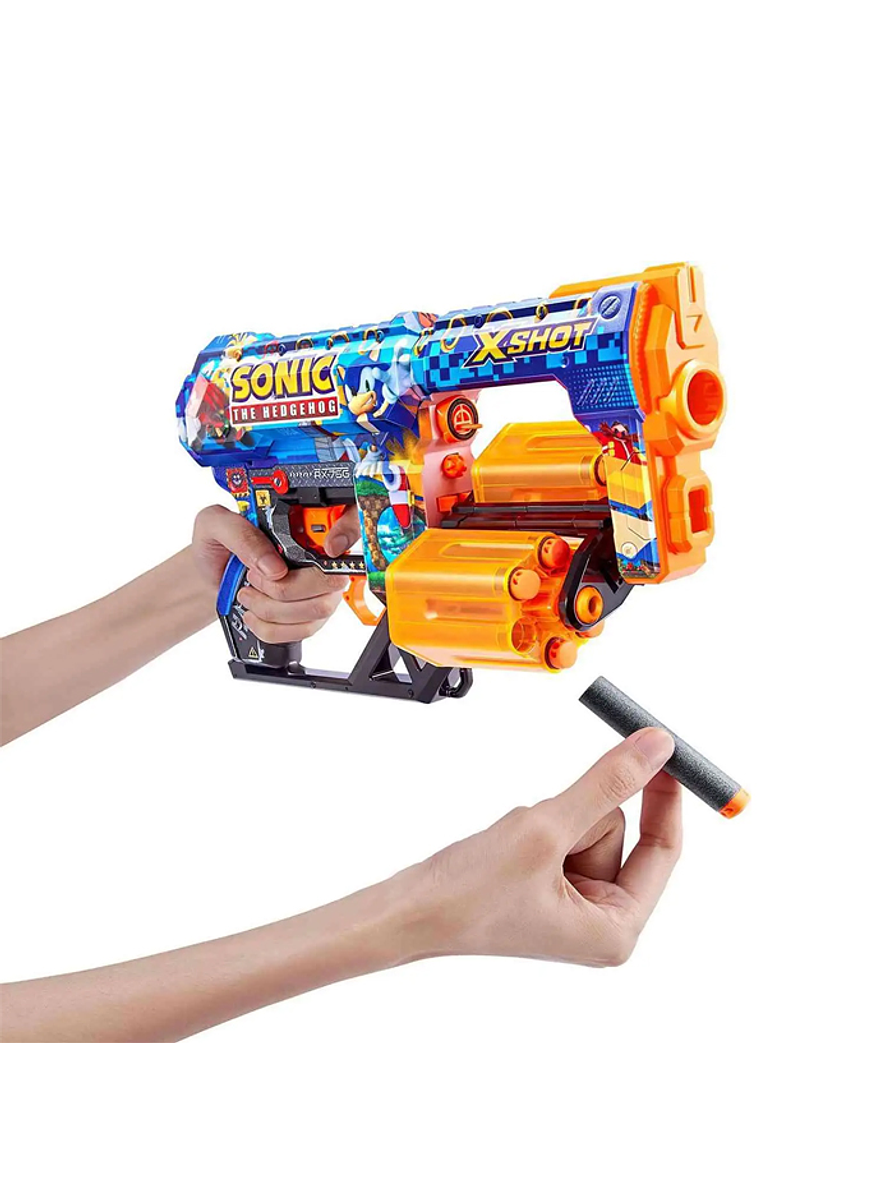 Lanzador De Dardos Xshot Hyper Spike Skin Sonic 2