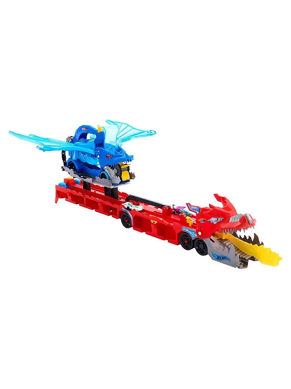Hot Wheels City Dragón Transportador Doble Ataque 2
