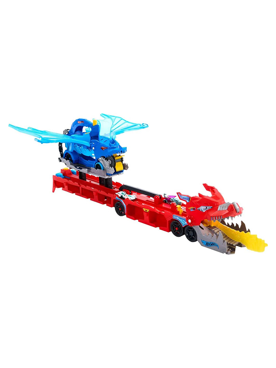 Hot Wheels City Dragón Transportador Doble Ataque 2