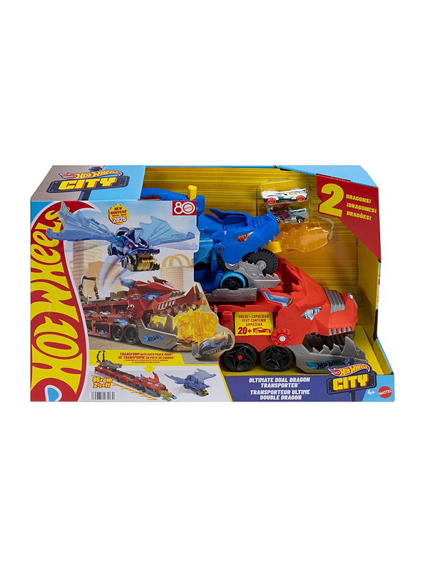 Hot Wheels City Dragón Transportador Doble Ataque 5