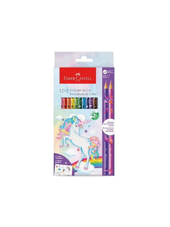 Colores Faber-Castell 12+2 Unicornio Efecto Mezclado 1
