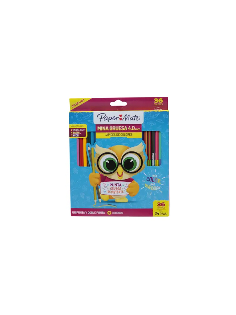 Colores Paper Mate 12 Unipunta + 12 Doblepunta 1