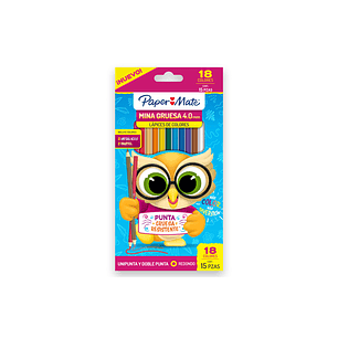 Colores Paper Mate 12 Unipunta + 3 Doblepunta