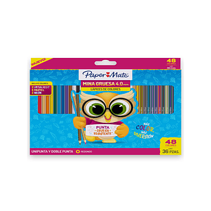 Colores Paper Mate x 24 Unipunta + 12 Doble Punta