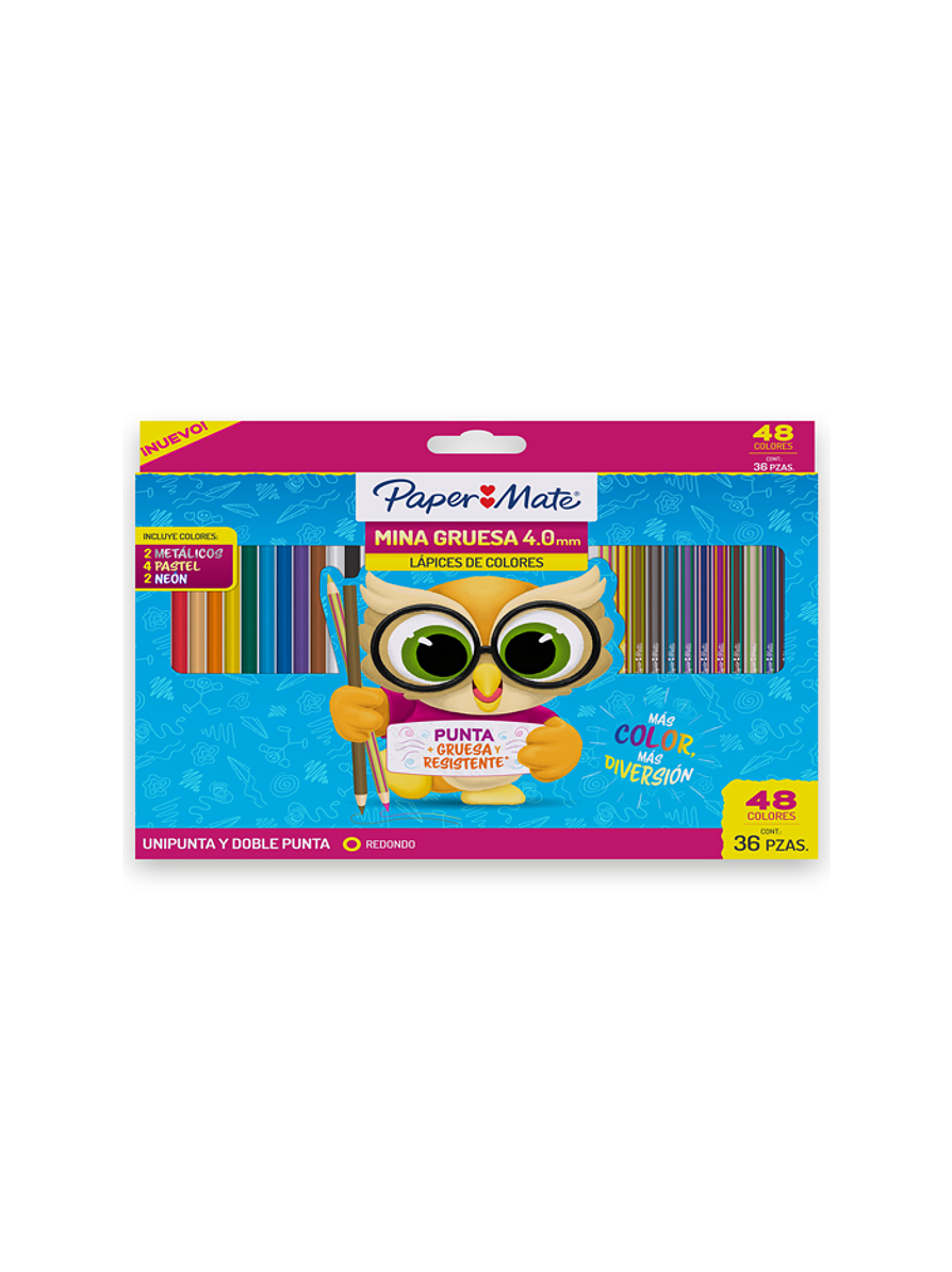 Colores Paper Mate x 24 Unipunta + 12 Doble Punta 1