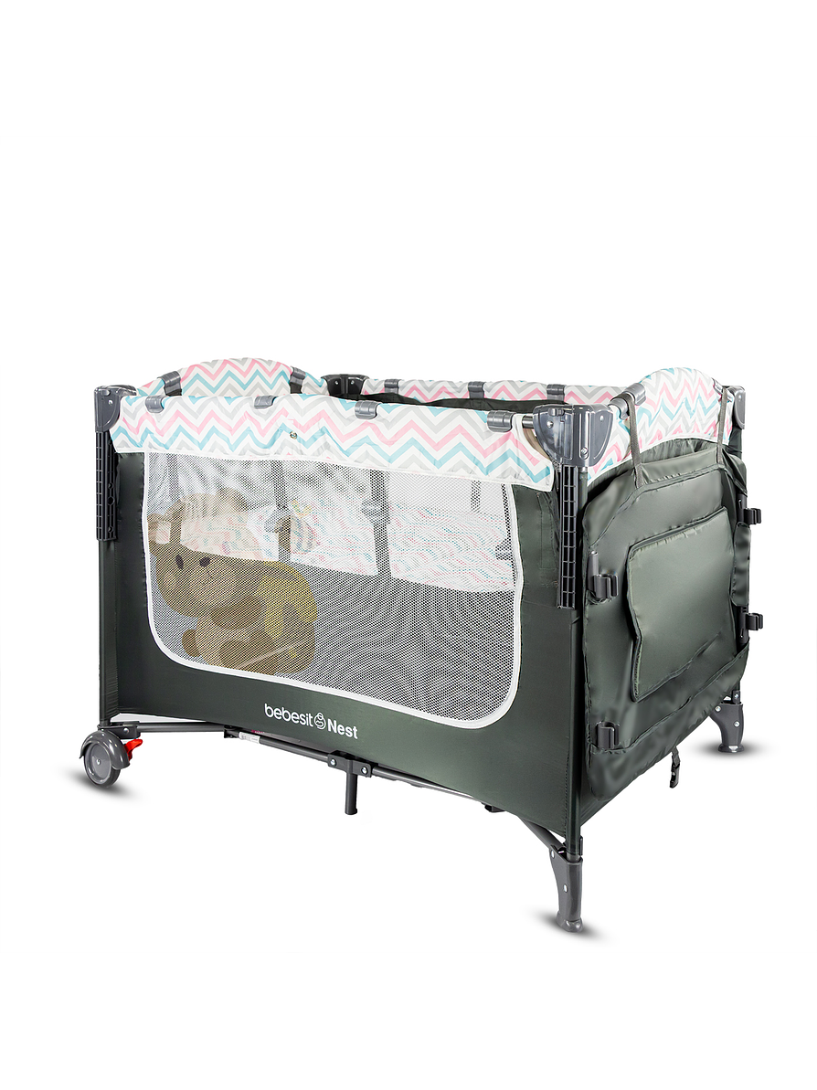 Cuna Corral Colecho Nest Pink  3