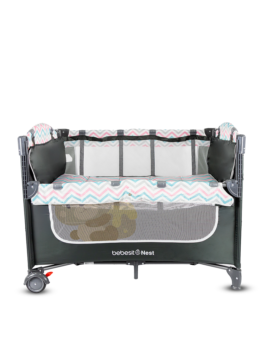 Cuna Corral Colecho Nest Pink  4