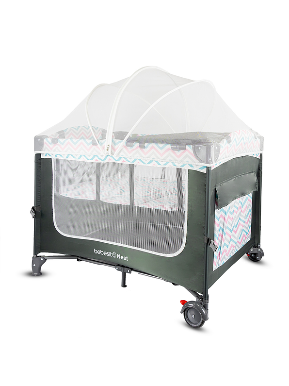 Cuna Corral Colecho Nest Pink  6