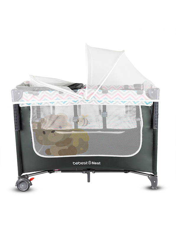 Cuna Corral Colecho Nest Pink  2