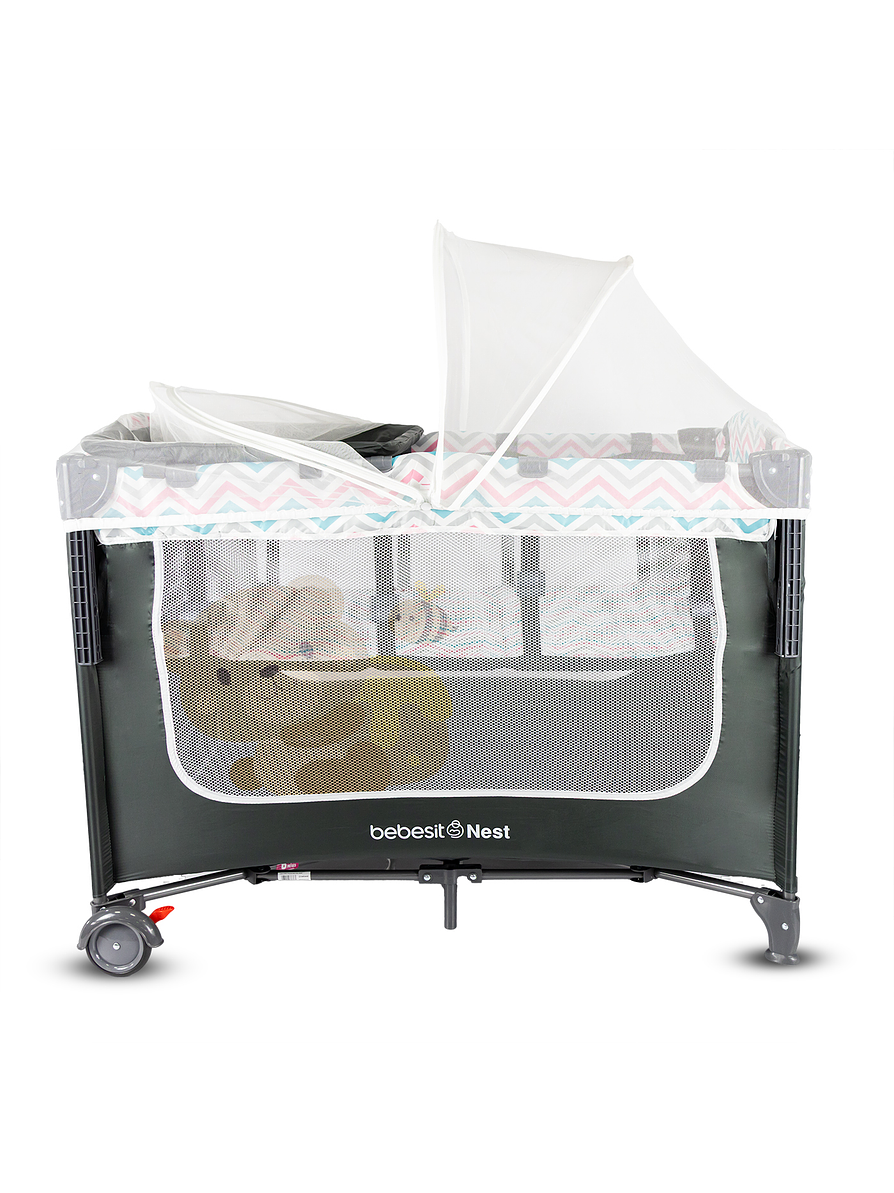 Cuna Corral Colecho Nest Pink  2