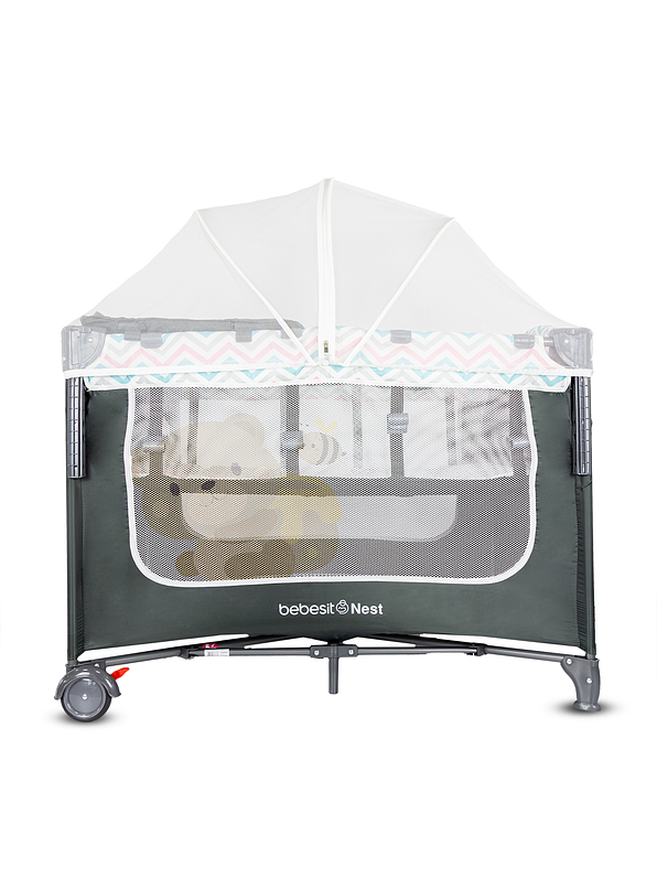 Cuna Corral Colecho Nest Pink  8