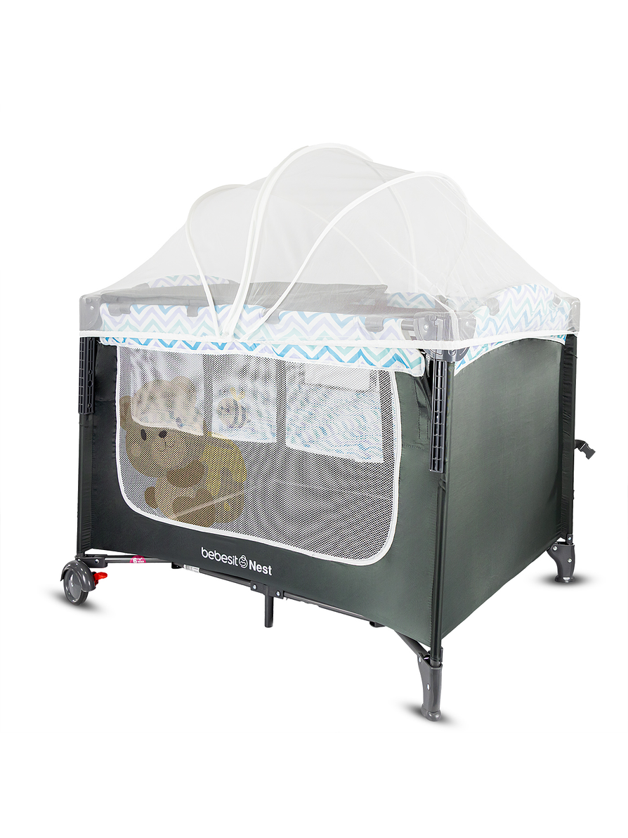 Cuna Corral Colecho Nest Gray 6