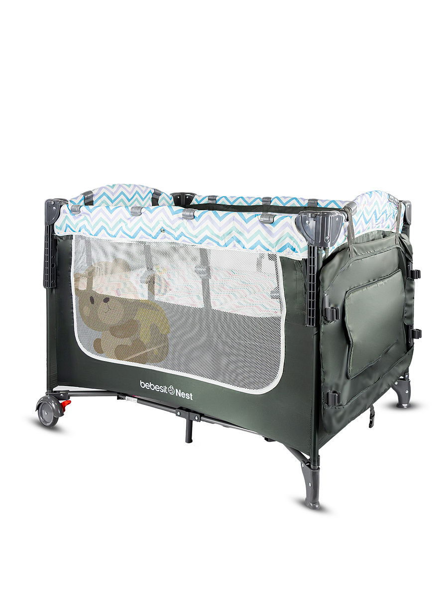 Cuna Corral Colecho Nest Gray 8