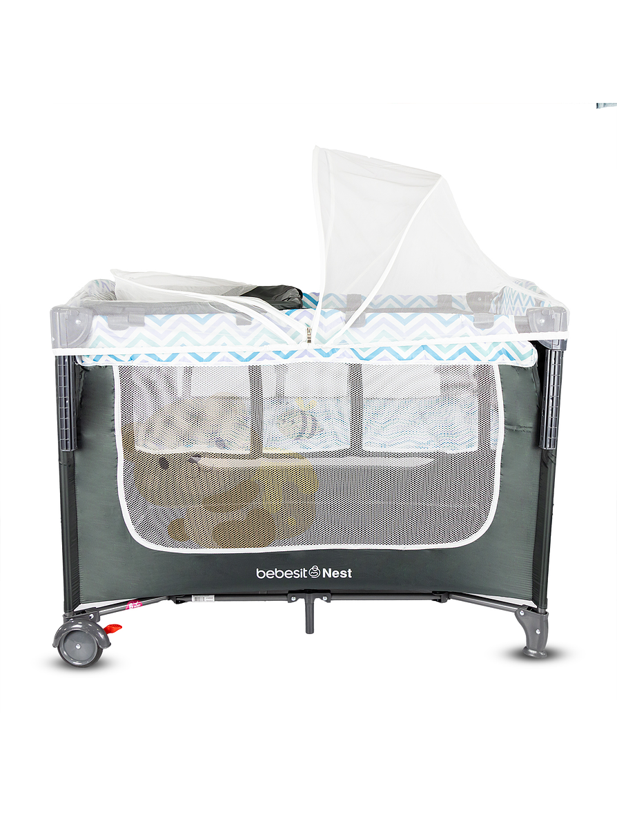 Cuna Corral Colecho Nest Gray 2