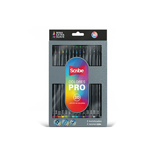 Colores Scribe Pro x 30 unidades