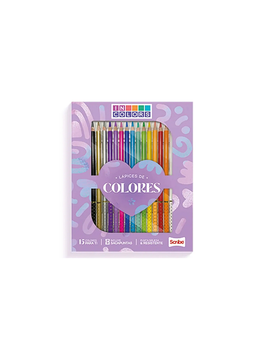 Colores Scribe Unipunta Incolors x 15 Unidades 1