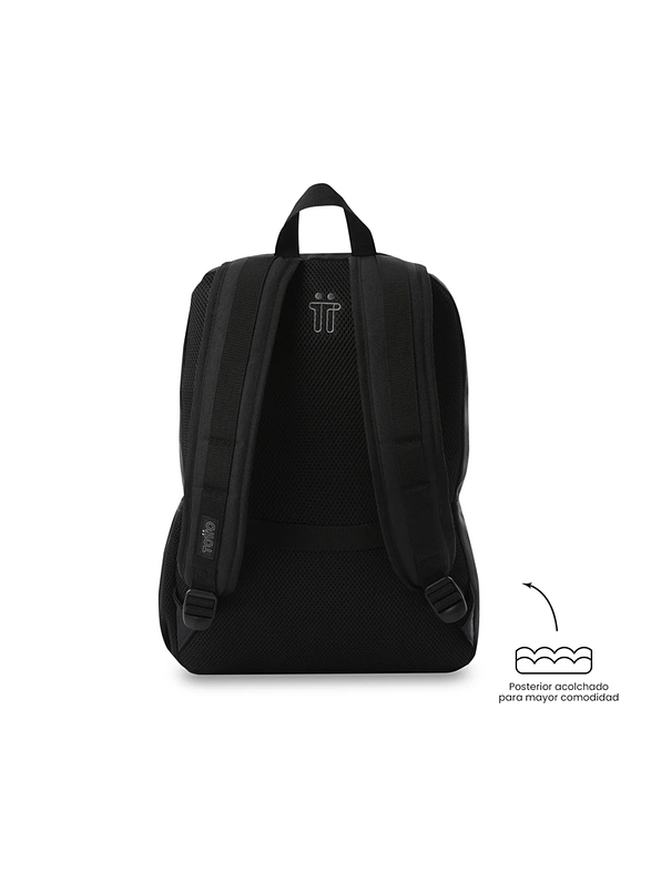 Morral Universitario Kanto Porta Pc Unisex Negro 3