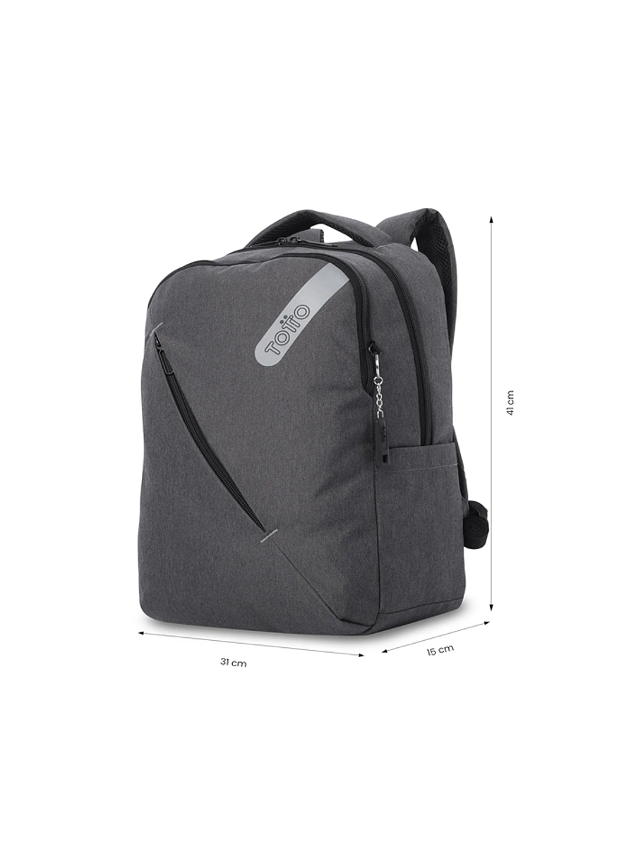 Morral Universitario Osaka Porta Pc Unisex Negro 2