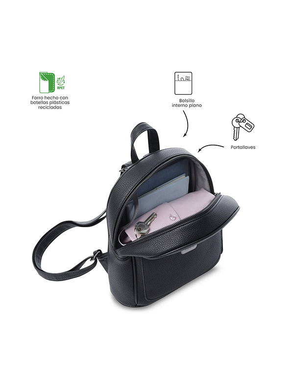 Morral Para Mujer Totto Smooth Negro 3