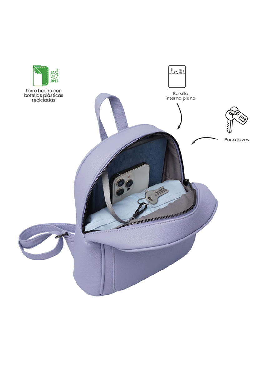 Morral Para Mujer Totto Smooth Morado 3