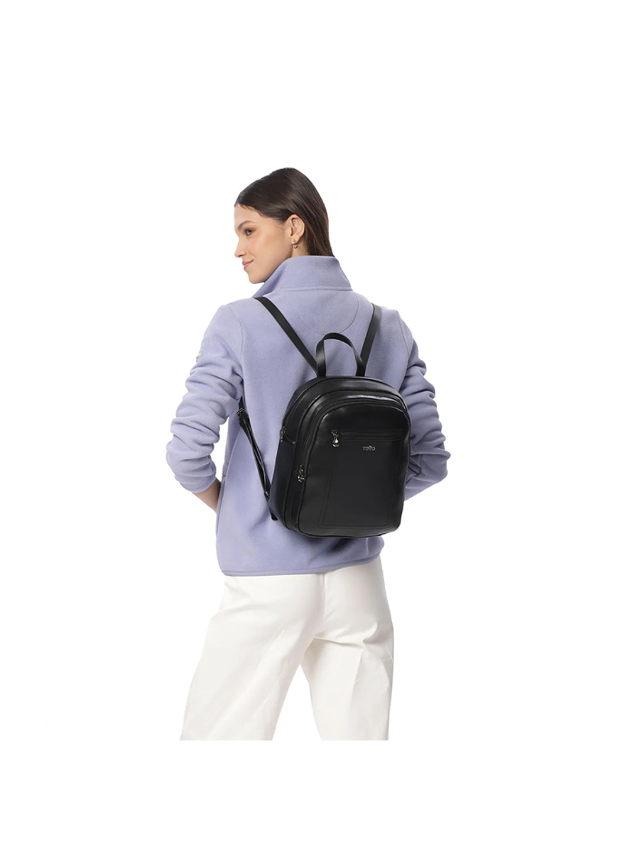 Morral Universitario De Moda Style 2 Negro Totto 5