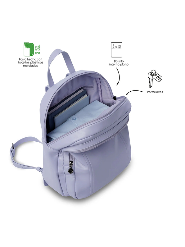 Morral Universitario De Moda Style 2 Morado Totto 3