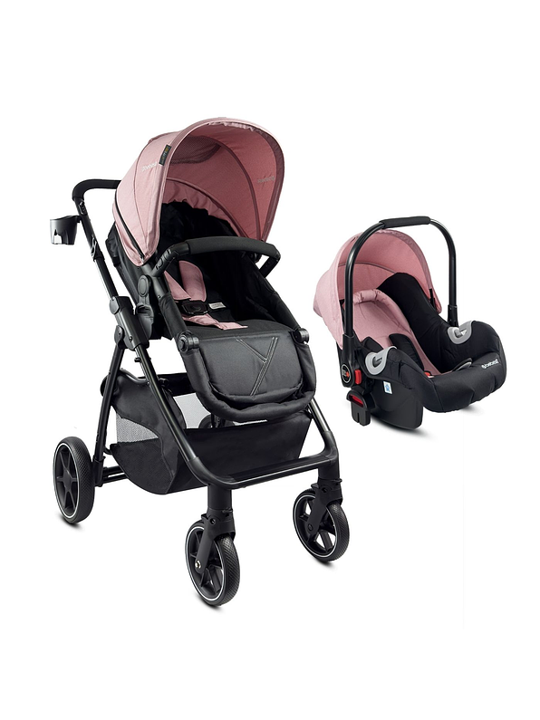Coche Bebesit Travel System Pink 1