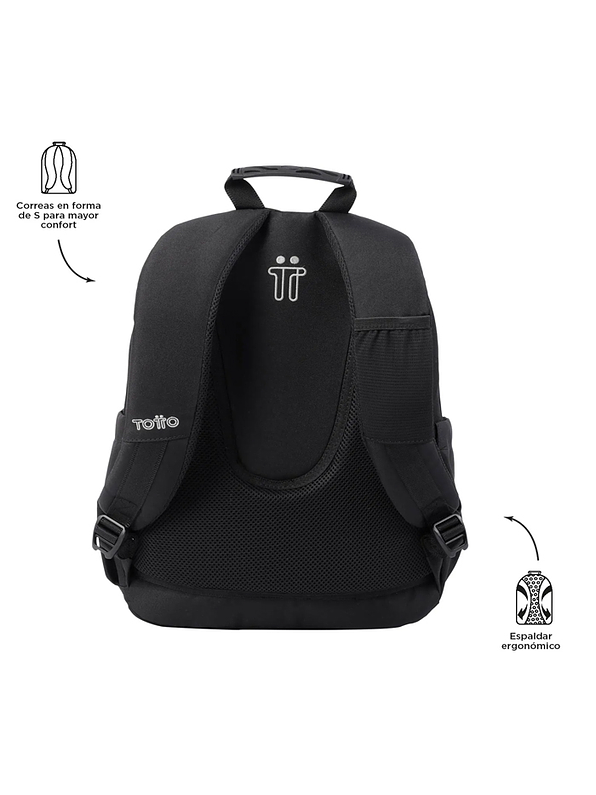 Morral Juvenil Acuarela Negro Totto 4