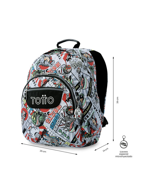 Morral Juvenil Gommas Gris Totto 2