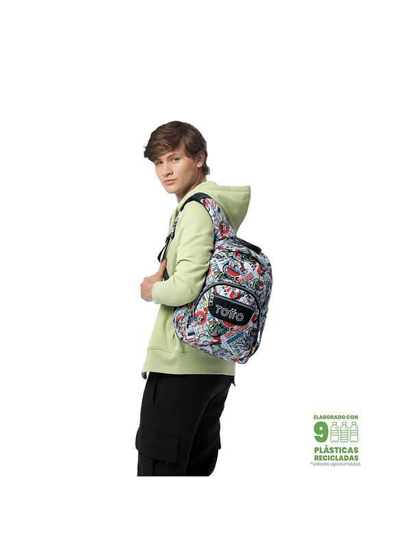 Morral Juvenil Gommas Gris Totto 5
