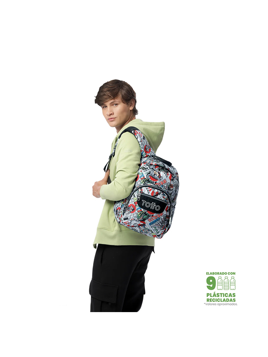 Morral Juvenil Gommas Gris Totto 5