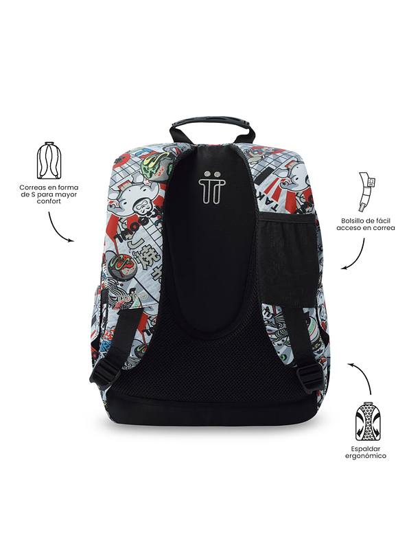 Morral Juvenil Gommas Gris Totto 4