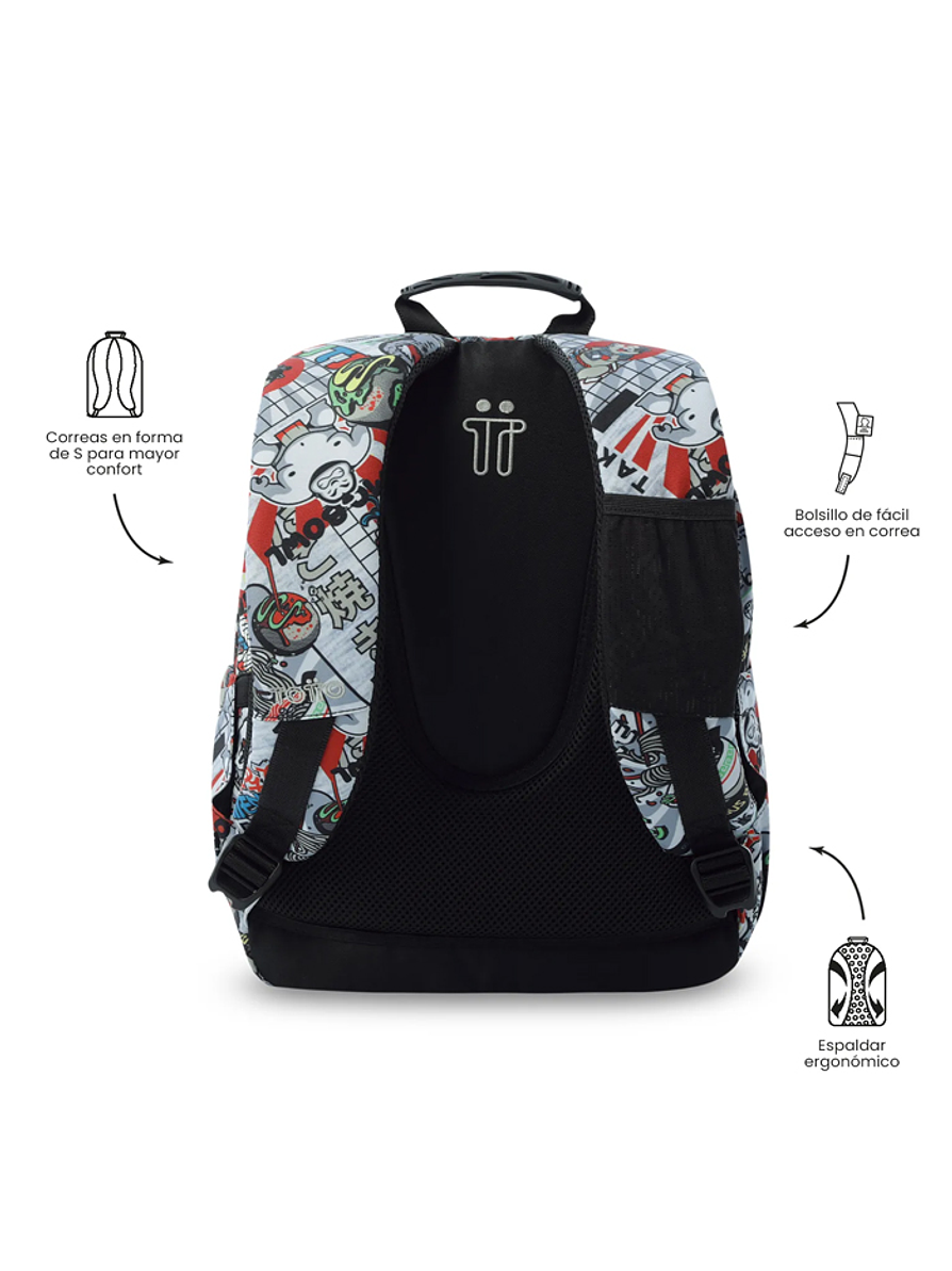 Morral Juvenil Gommas Gris Totto 4