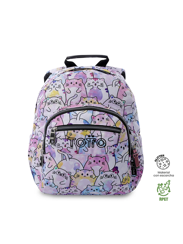 Morral Juvenil Tempera Glitter Rosado Totto 1