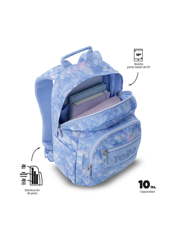 Morral Juvenil Tempera Azul Totto 3