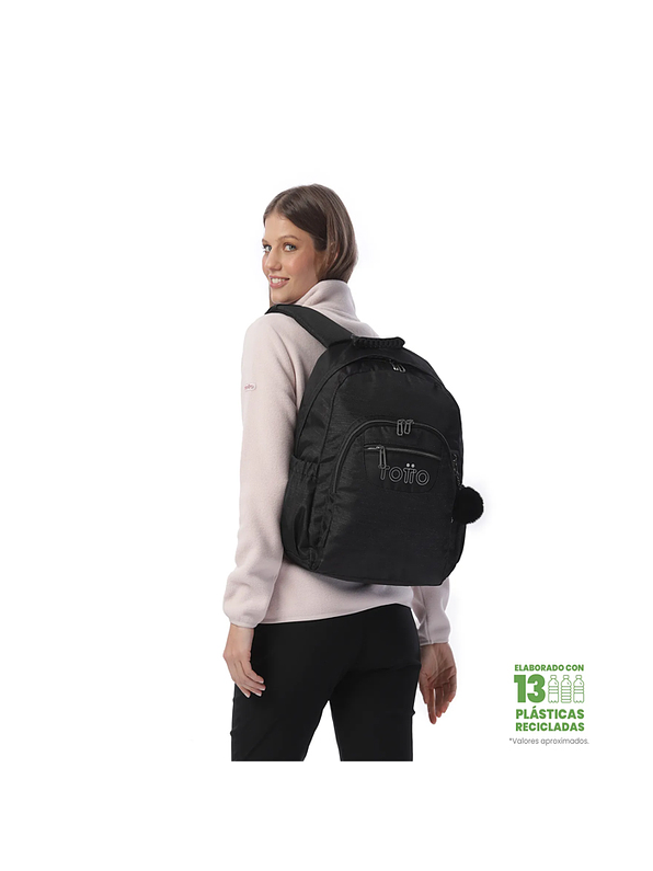 Morral Juvenil Acuarela Neo Negro Totto 5