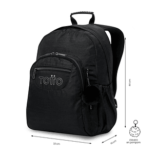 Morral Juvenil Acuarela Neo Negro Totto