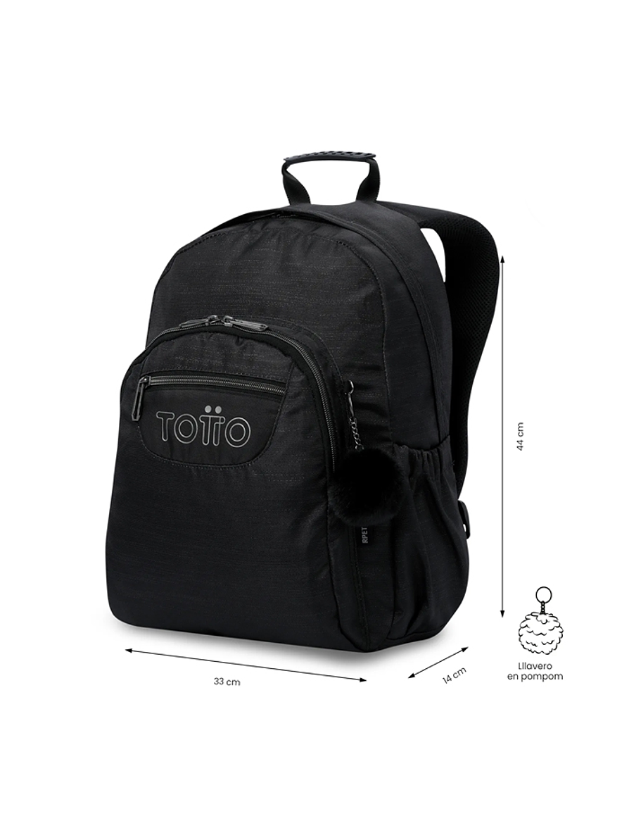 Morral Juvenil Acuarela Neo Negro Totto 2
