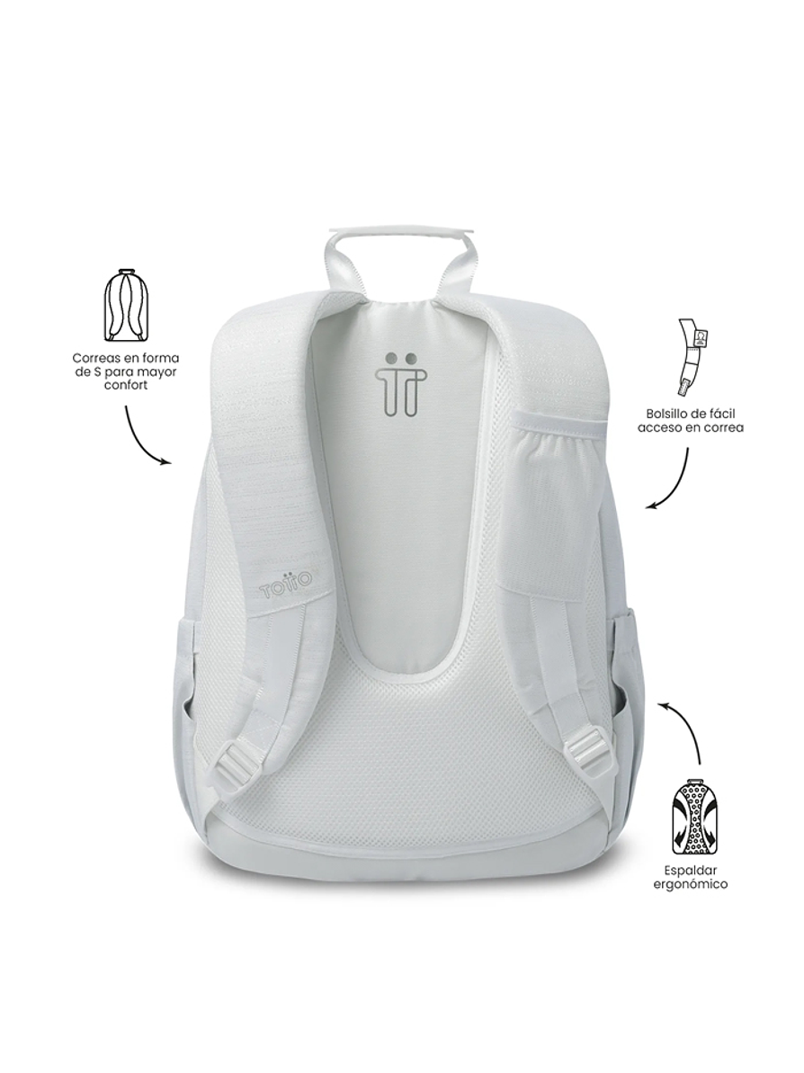 Morral Juvenil Acuarela Neo Blanco Totto 4