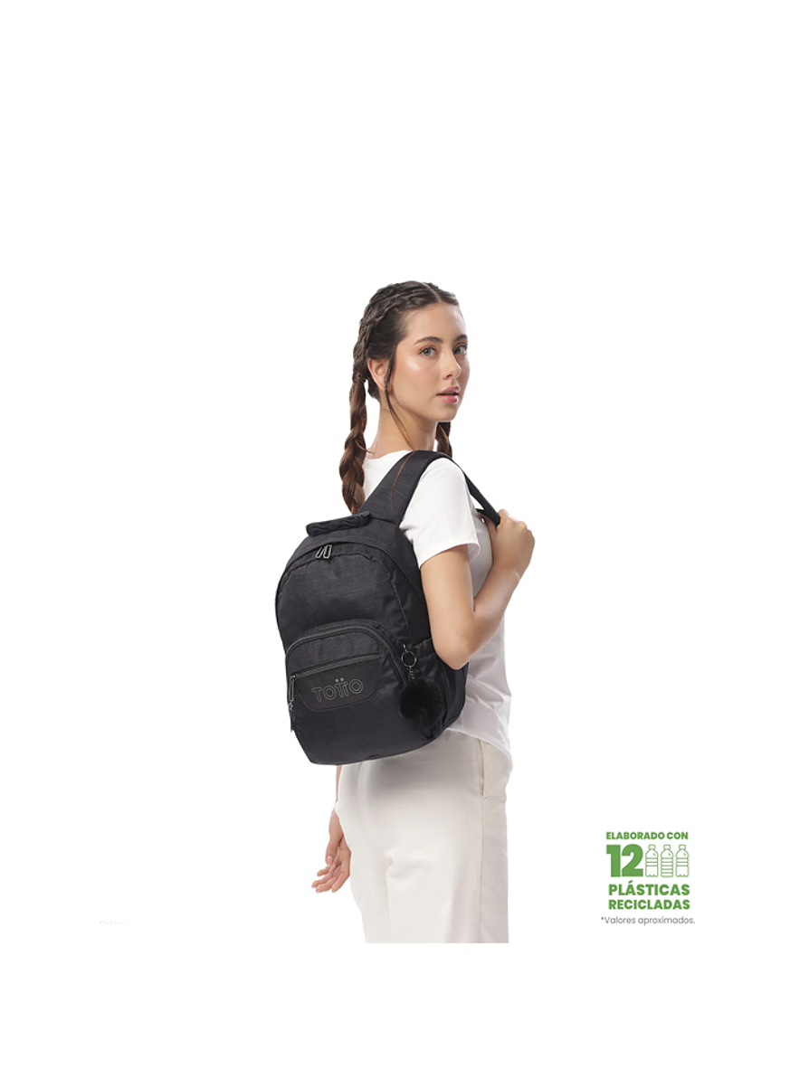 Morral Juvenil Gommas Neo Negro Totto 5