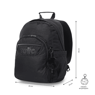 Morral Juvenil Gommas Neo Negro Totto