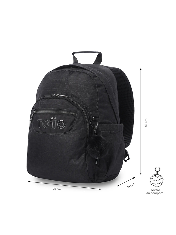Morral Juvenil Gommas Neo Negro Totto 2