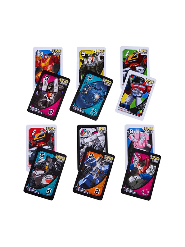 Cartas Uno Transformers 2