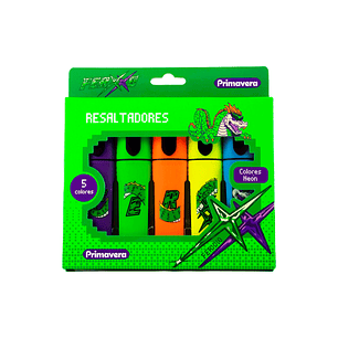 Resaltadores Neón Mega Ferxxo X 5 Unidades