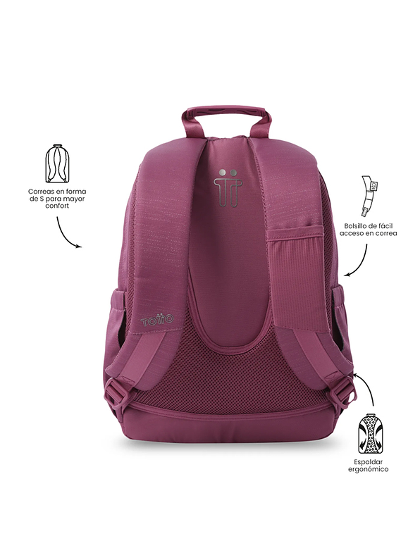 Morral Juvenil Gommas Neo Rosado Totto 4
