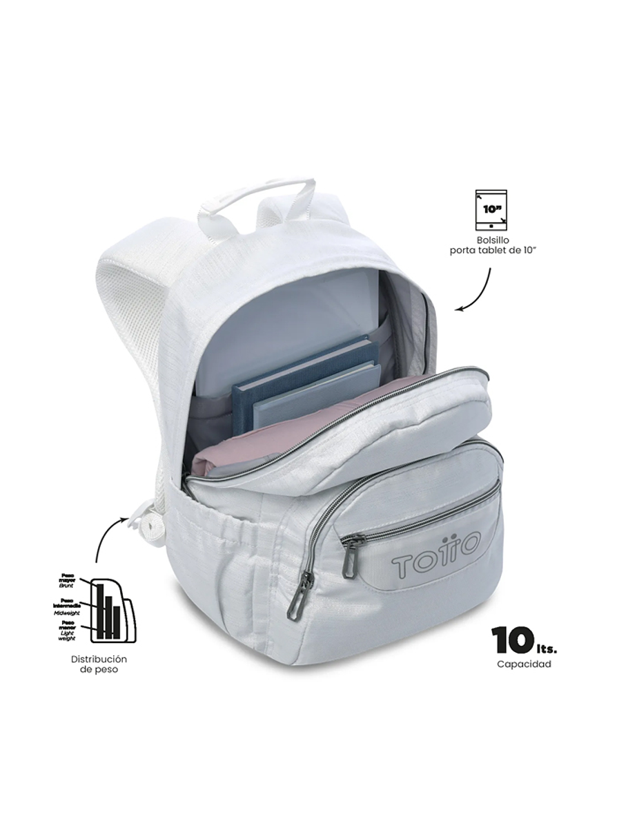 Morral Juvenil Tempera Neo Blanco Totto 3
