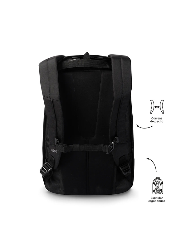 Morral Antirrobo Bunker Pack Negro Totto 4