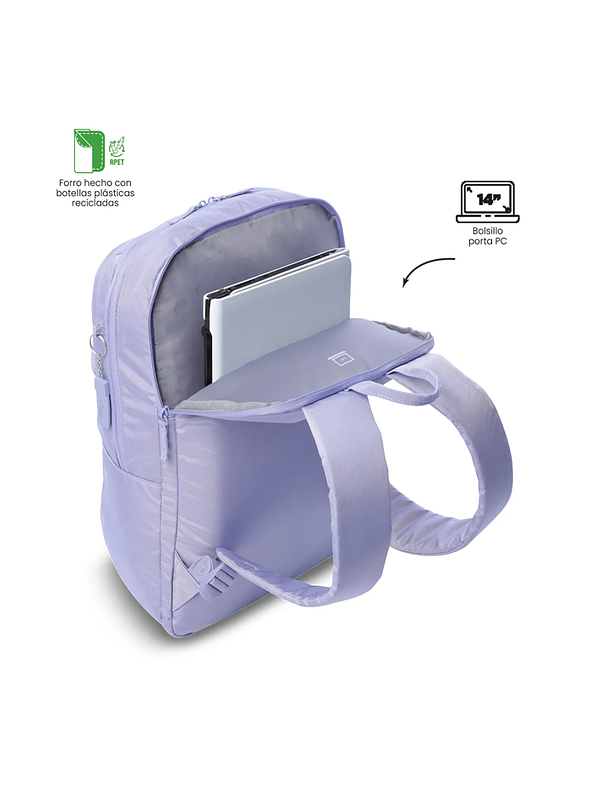 Morral Universitario Cloud Morado Totto 3