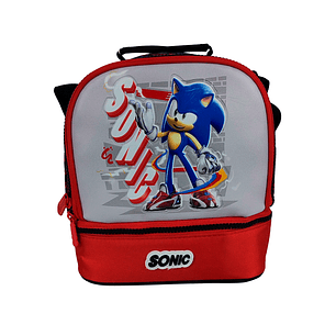 Lonchera Primavera Premium Sonic Prime Gris