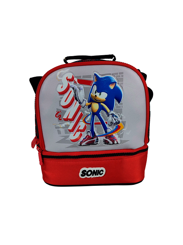 Lonchera Primavera Premium Sonic Prime Gris 1